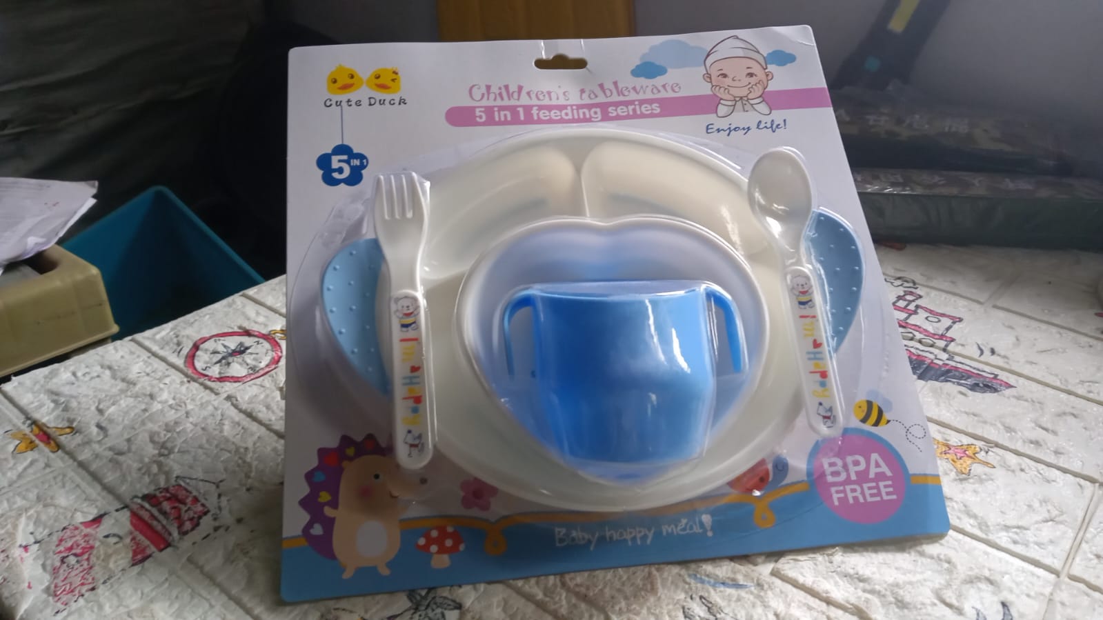 8176 5in1 Baby Feeding Set for Kids and Toddlers,Children Children Dinnerware Set - Feeding Set for Kids, Cartoon Design Plate, Cup, Spoon, Fork Tableware Cutlery for Kids Microwave & Dishwasher Safe (5 Pcs Set) 8176 5in1 Baby Feeding Set for Kids and Toddlers,Children Children Dinnerware Set - Feeding Set for Kids, Cartoon Design Plate, Cup, Spoon, Fork Tableware Cutlery for Kids Microwave & Dishwasher Safe (5 Pcs Set)
